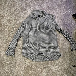 Ralph Lauren black and white checkered shirt